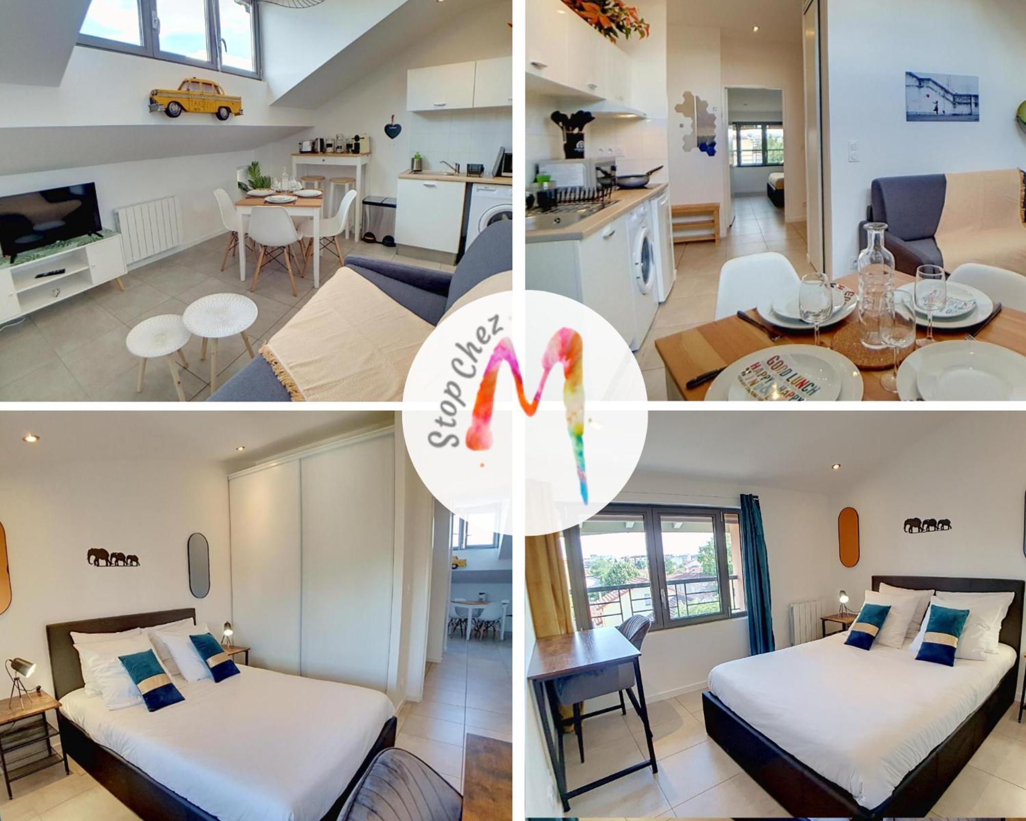 Apartment Stop Chez M District # Qualite # Confort # Simplicite Villeurbanne